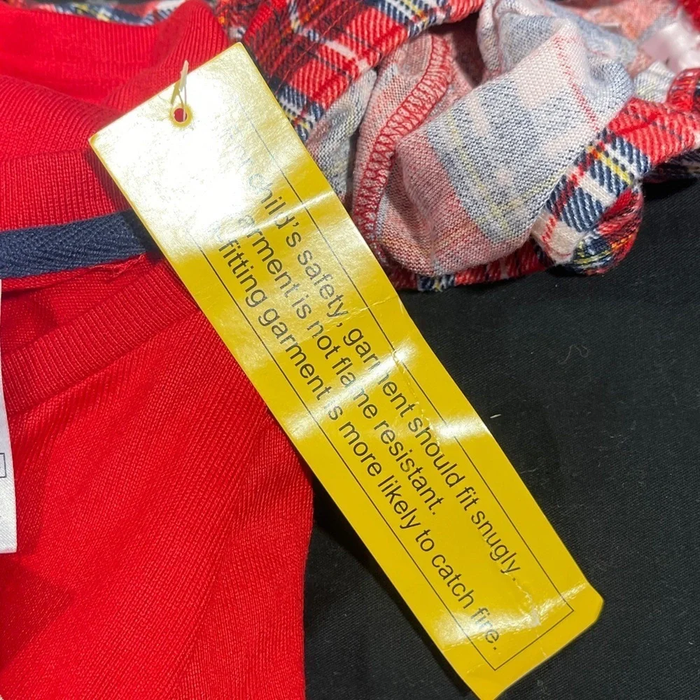 Members mark Red 'Let It Snow' Kids Pajamas size 6
